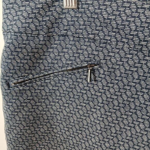 Ann Taylor Blue White Cropped Pants - Picture 9 of 11